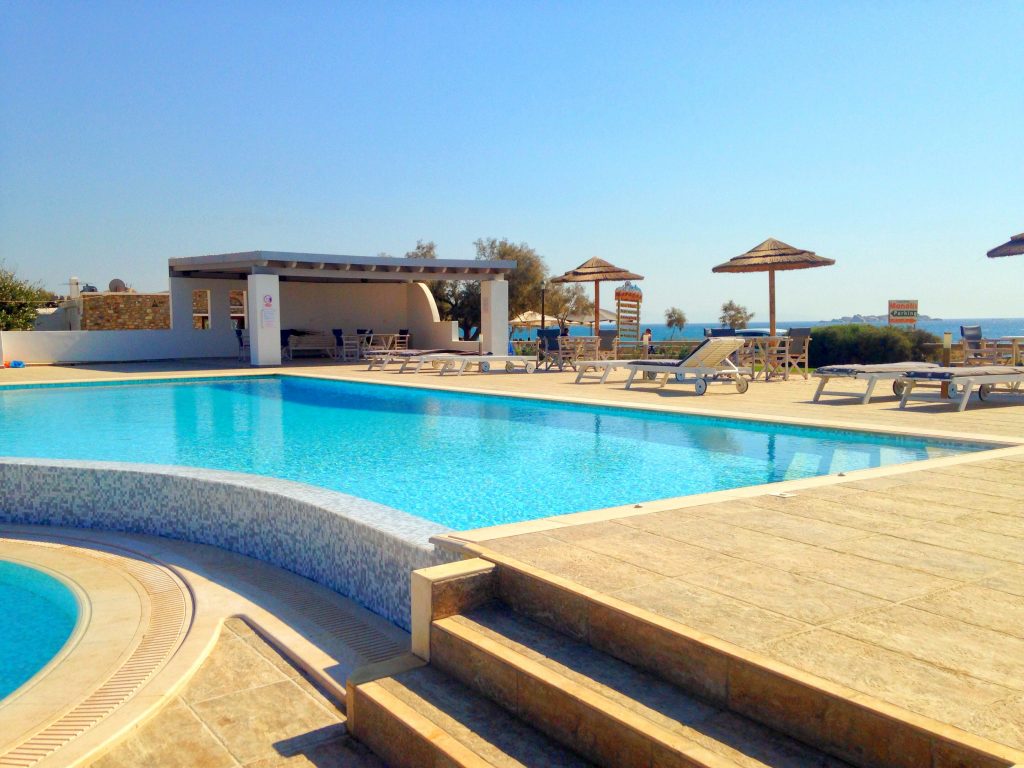 Pool Stella Apartments auf Naxos