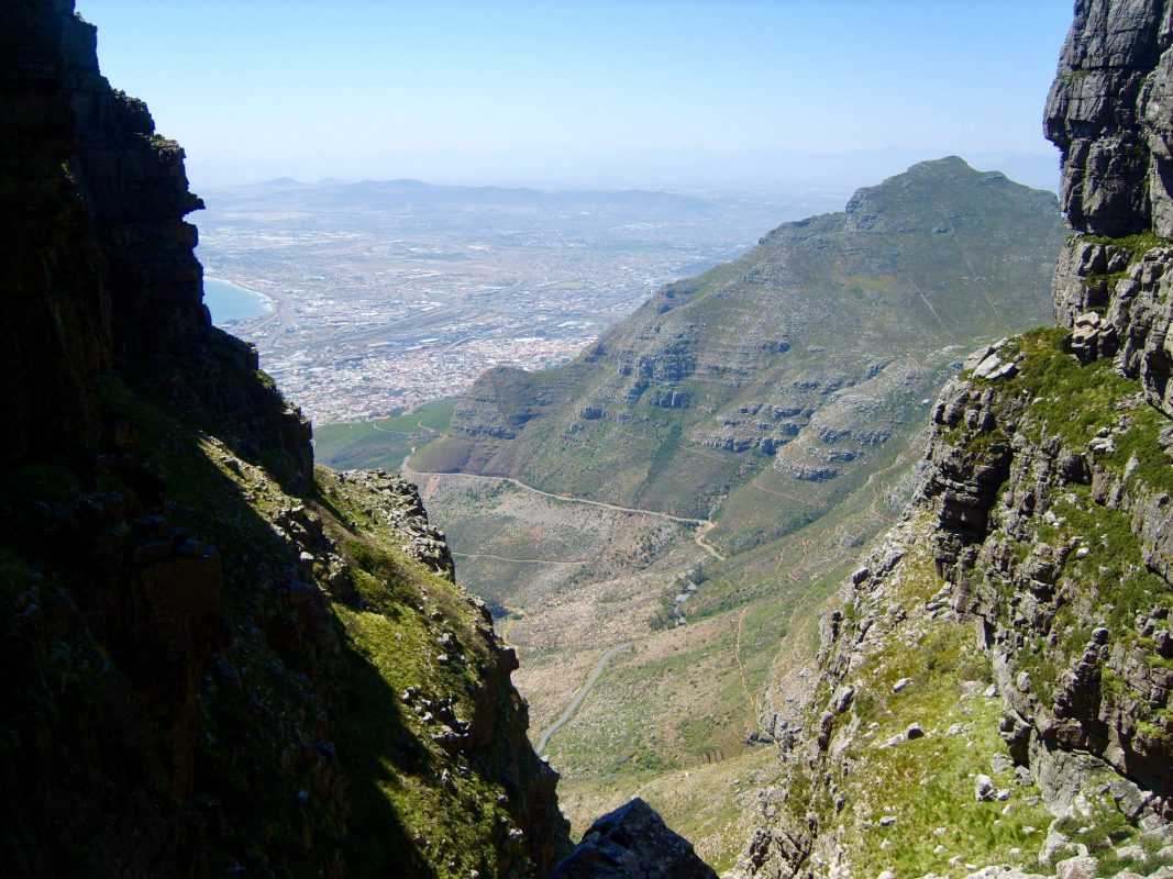Steep climb to Table Mountain