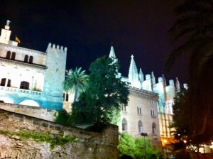 Palma de Mallorca at night