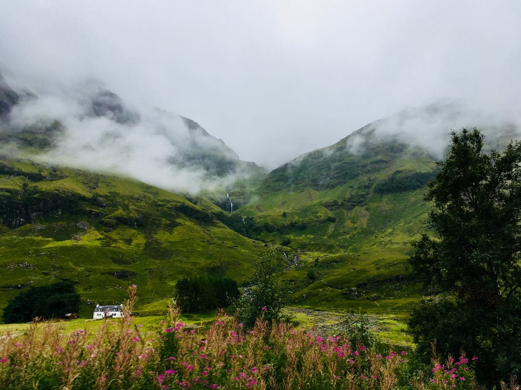 Fahrt ins Tal Glencoe