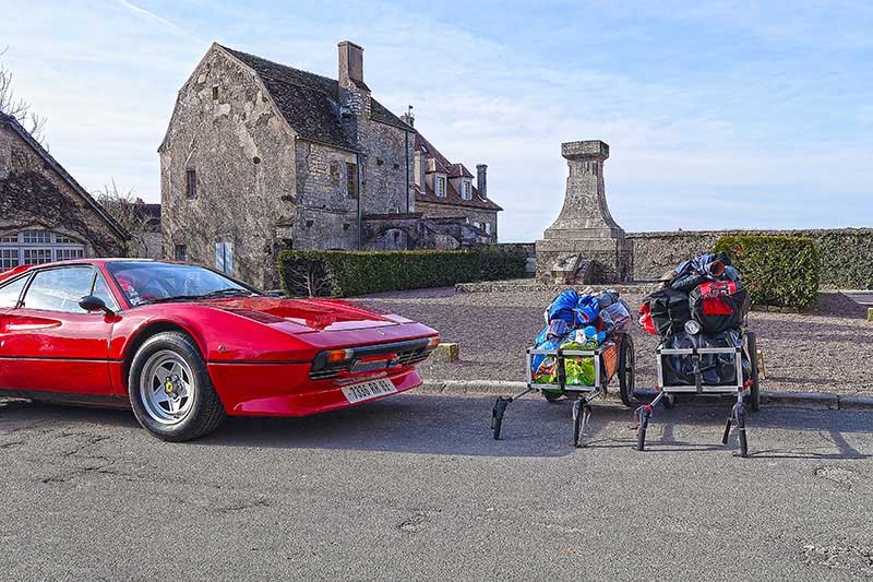 Pilgrimage car in France