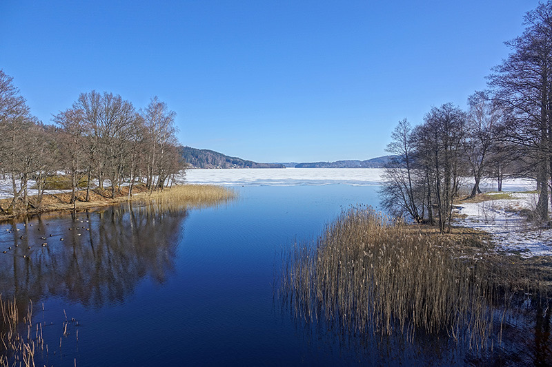 Swedish lake district in winter