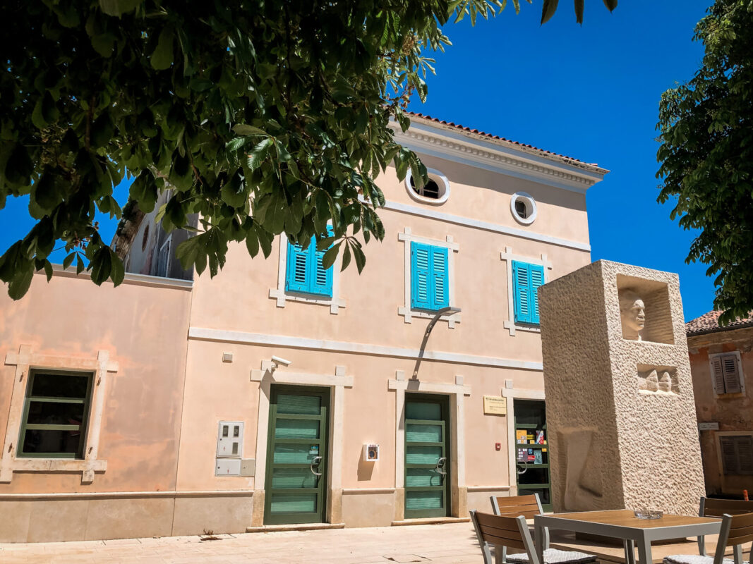 Hauptplatz in Visnjan in Istrien