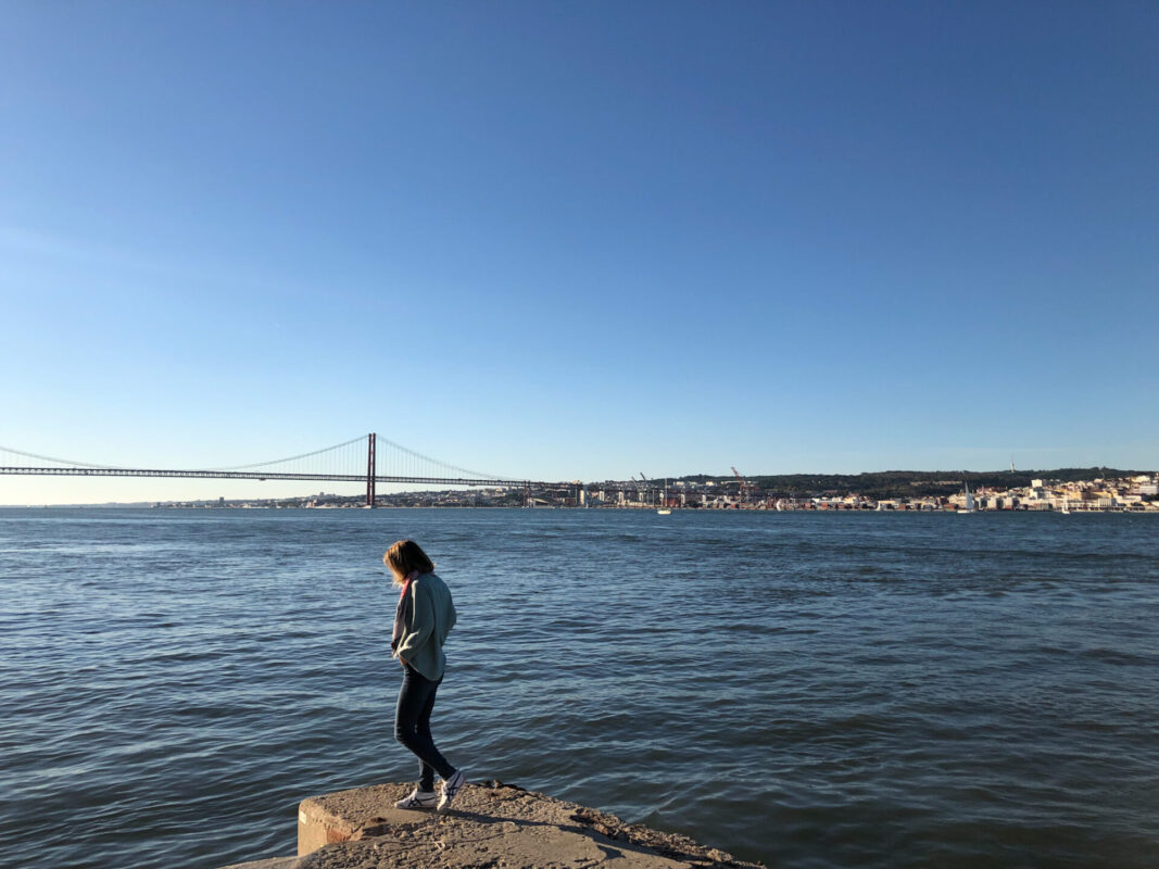 Schöne Abendstimmung am Tejo