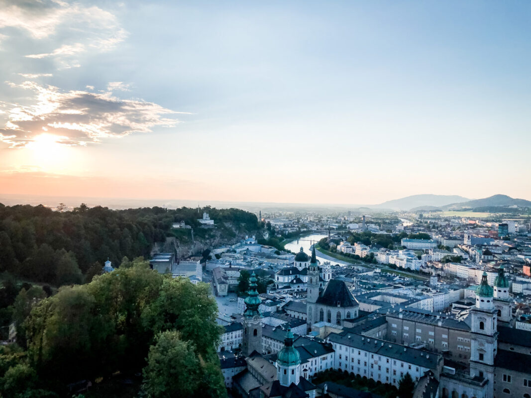 Ausblick auf Salzburg von der Festung