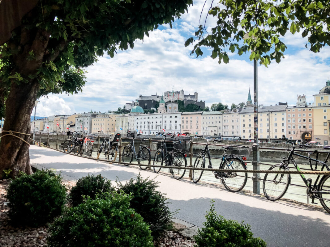 Mein Fahrradparkplatz am Café Bazar