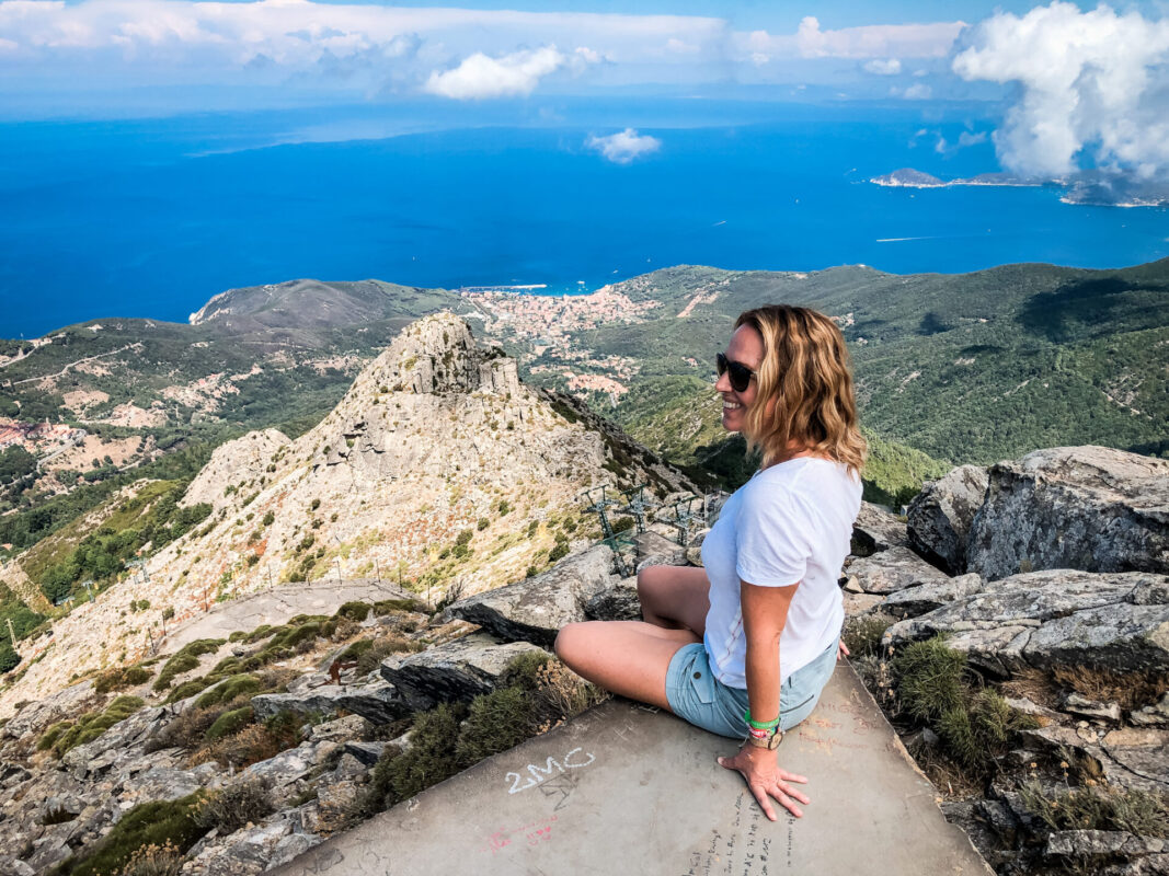 Ausblick am Monte Capanne auf 1019 Metern über dem Meer
